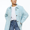 H&M sky blue COAT