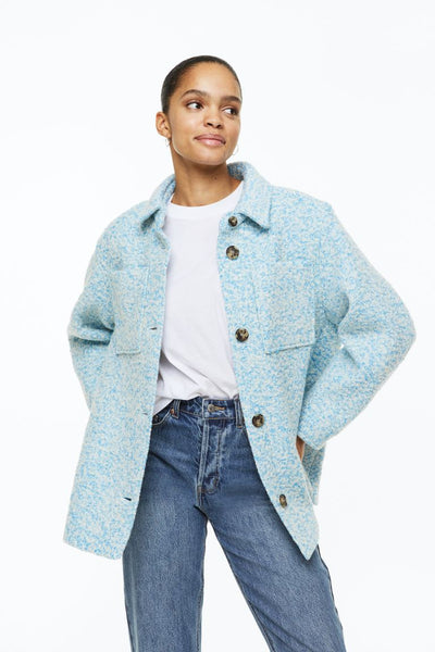 H&M sky blue COAT