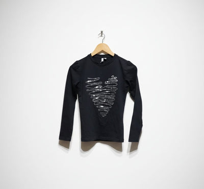 pieces black t-shirt