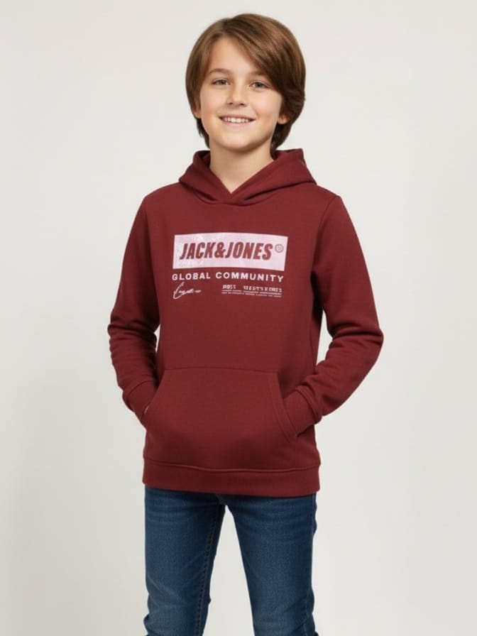 j&j hoodie purgandy