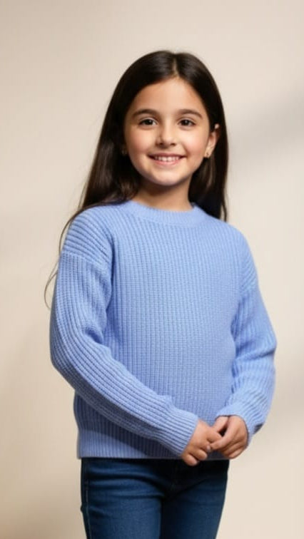 pieces light blue blover