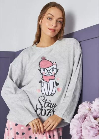 max cozy cat pajama