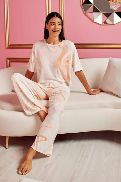 galaxy orange pajama