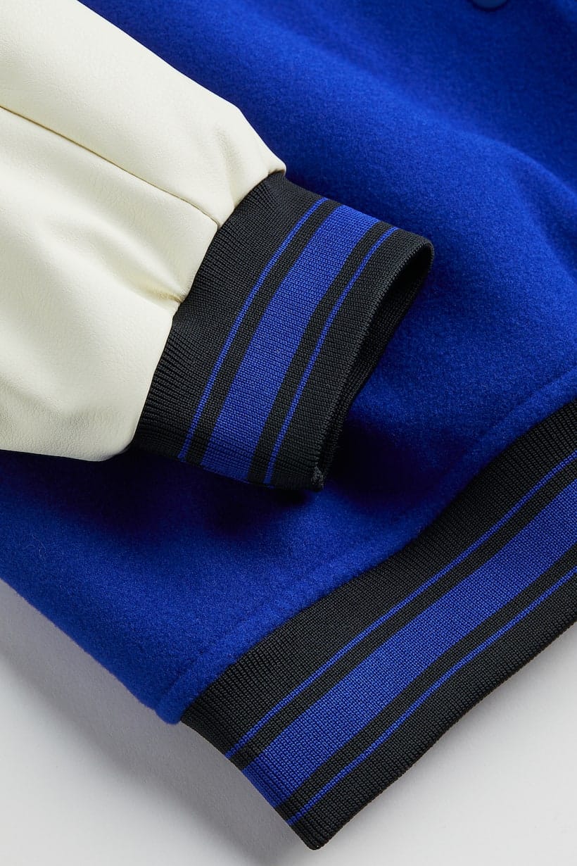 H&M baseball blue jacket