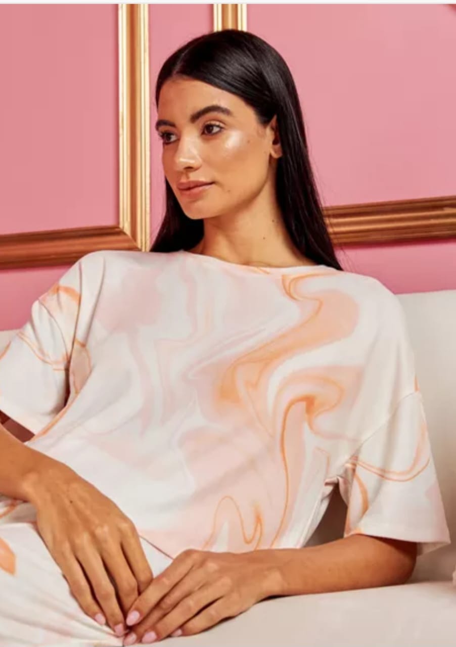 galaxy orange pajama