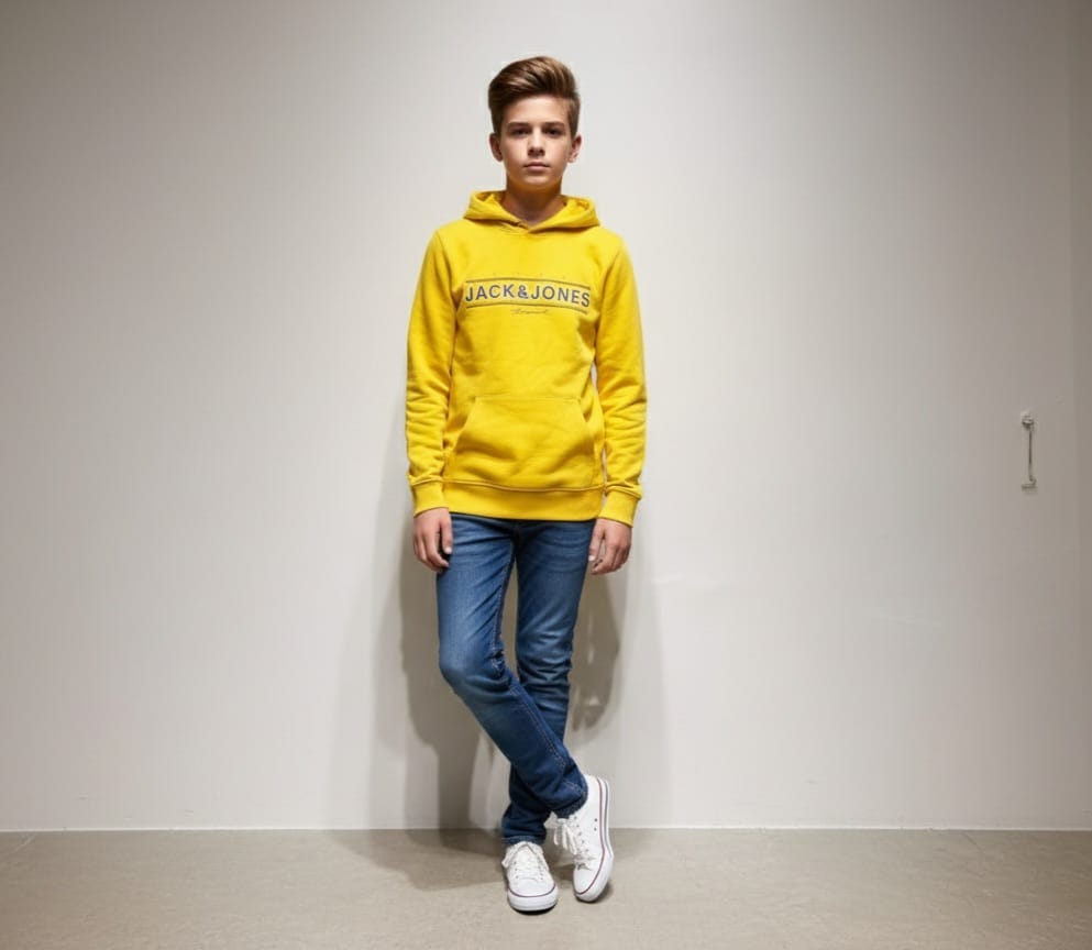 j&j yellow hoodie