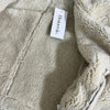 russian trend white shearling  jacket