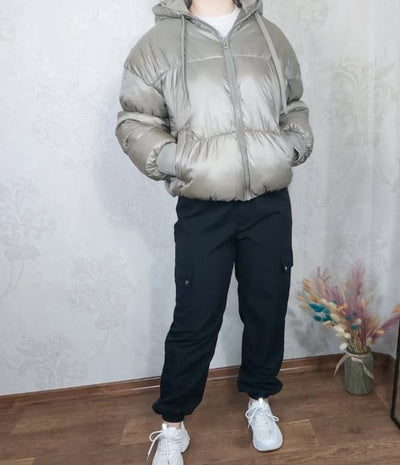 H&M PUFF GREY JACKET