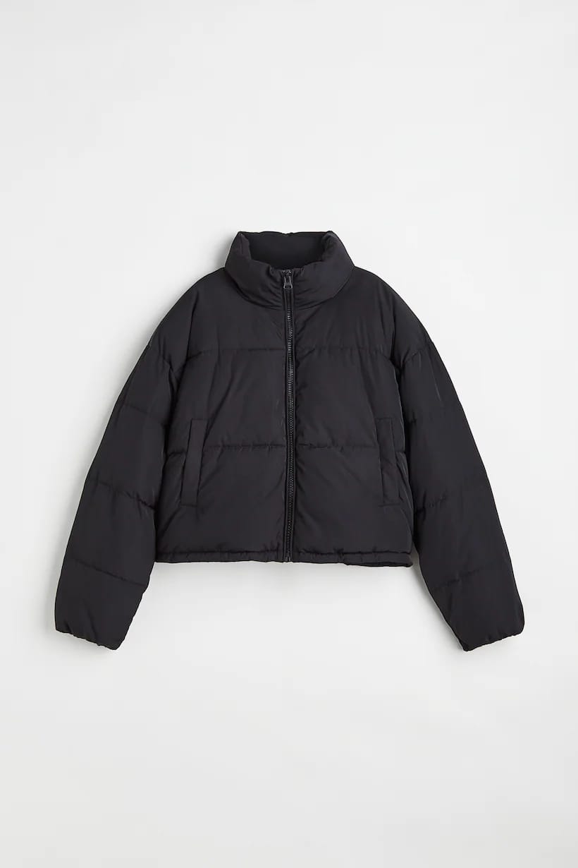 H&M BLACK PUFFER JACKET