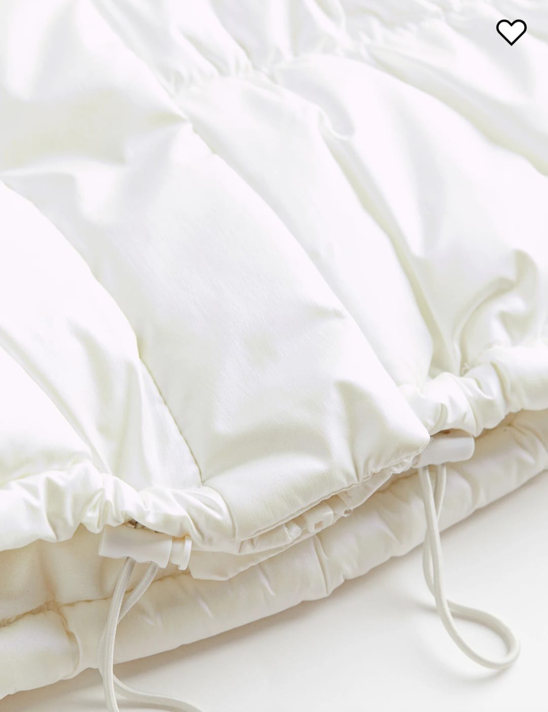 H&M puff white jacket