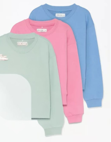 LEFTIES PACK OF 3 BASIC SWEATSHIRT/L7