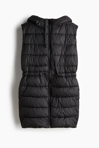 H&M LONG BLACK VEST MAMA