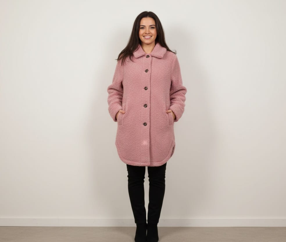 tu pink coat