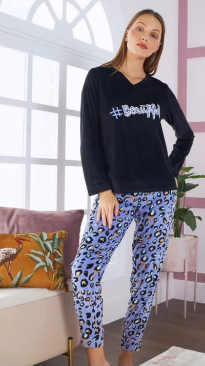 max tiger black pajama