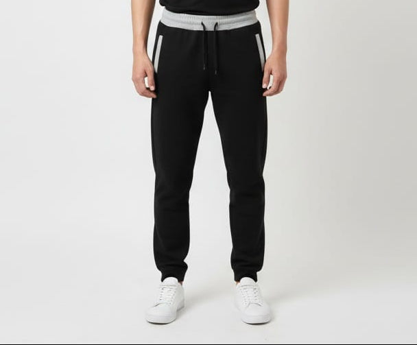 MANNFINITY BLACK SWEATPANTS