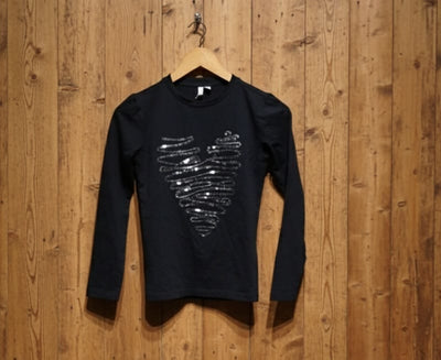 pieces black t-shirt