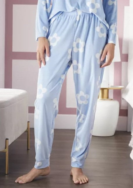 MAX sky blue flower  pajama