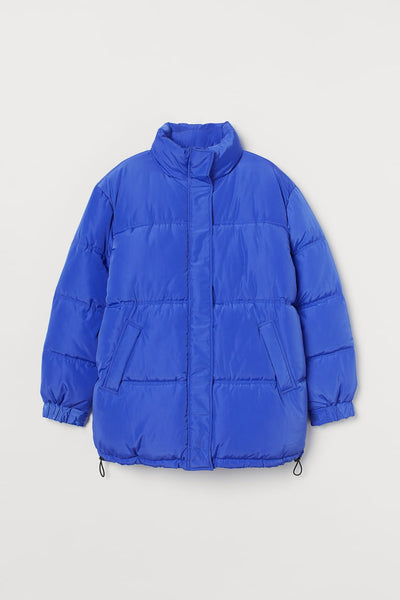 H&M puff blue jacket
