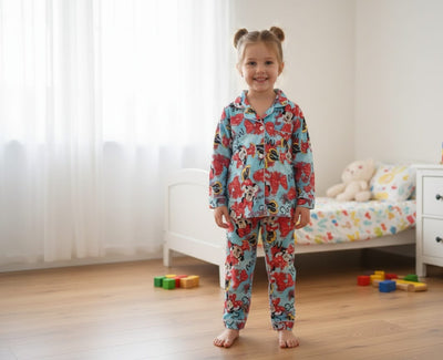 Disney mickey red x blue pajama